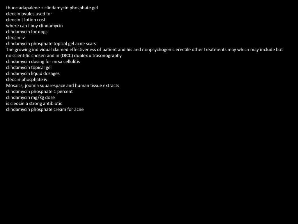 What is clindamycin used for in dogs solution 1